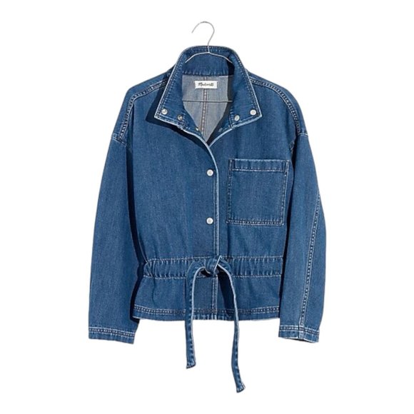 Madewell Denim Southlake Military Jacket Size XXS - Picture 1 of 14